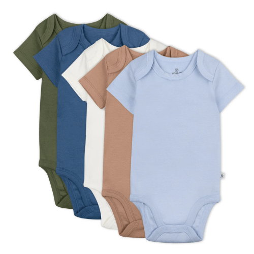 5-Pack Organic Cotton Short Sleeve Bodysuits | Honest Baby Clothing
