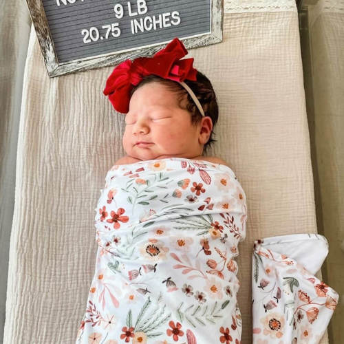 Wren's Wildflower Oversized Swaddle Blanket