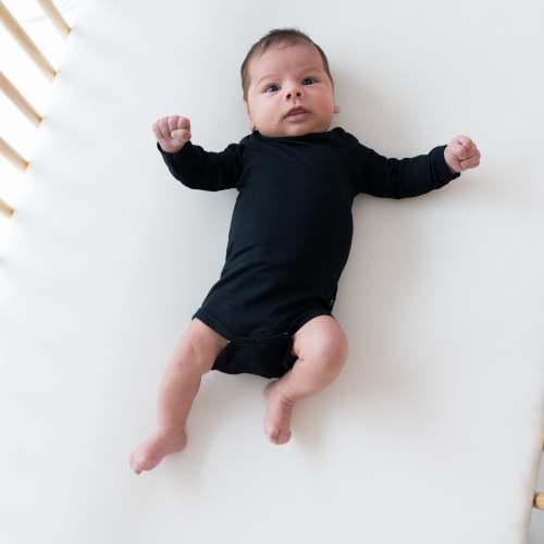 Long Sleeve Bodysuit Onesie in Midnight | Kyte Baby