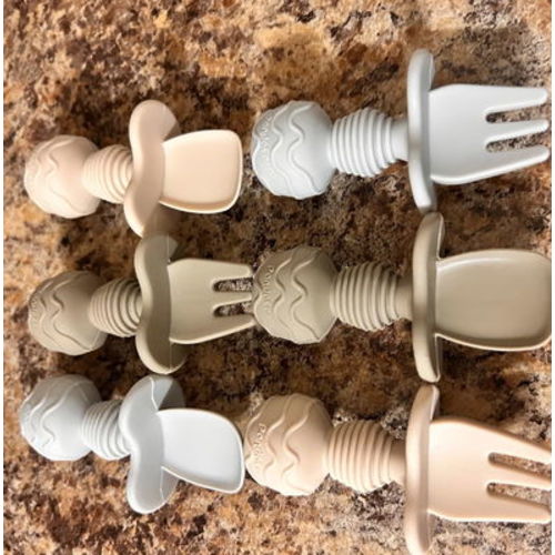 Silicone BLW Baby Spoons and Fork Feeding Set (6-Pack) – PandaEar