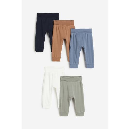 5-PACK FOLDOVER-WAIST PANTS