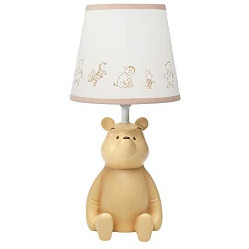 Lambs & Ivy Disney Baby Storytime Pooh 3D Table Lamp with Shade