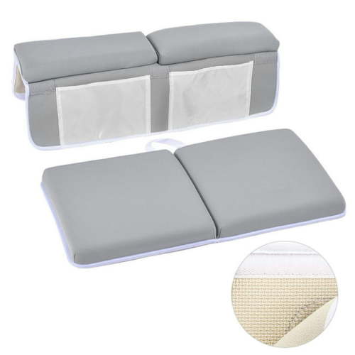 Baby Bath Kneeler with Elbow Rest Pad Set Thick Bathtub Kneeling Mat for Knee Arm Support