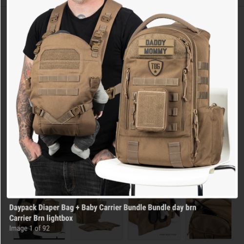 Daypack Diaper Bag + Baby Carrier Bundle | Tactical Baby Gear®