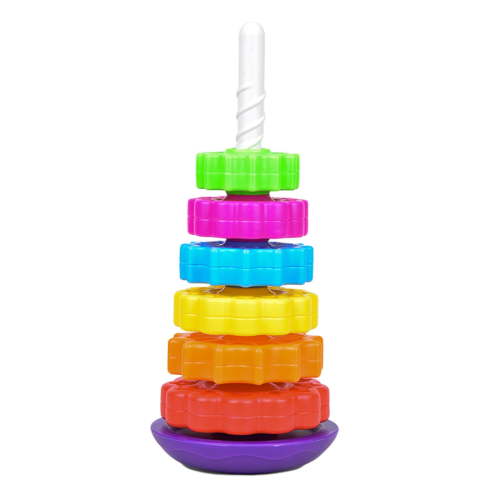 Xuanheng Baby Rotating Stacking Toys Rainbow s Stacker Montessori Toys for Childrens