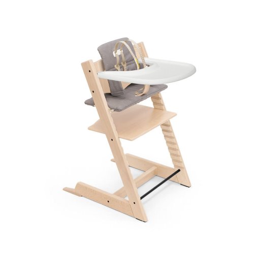 Stokke Tripp Trapp Wood High Chair with Tray: Classic Scandinavian Design