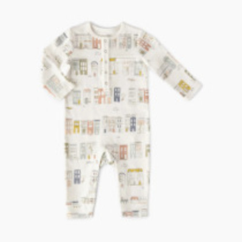 Pehr Henley Romper - My Neighborhood, 0-3 M