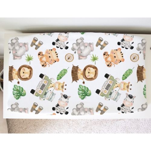 Safari Changing Pad Cover Super Soft Stretchy Nursery Boy Girl - Etsy