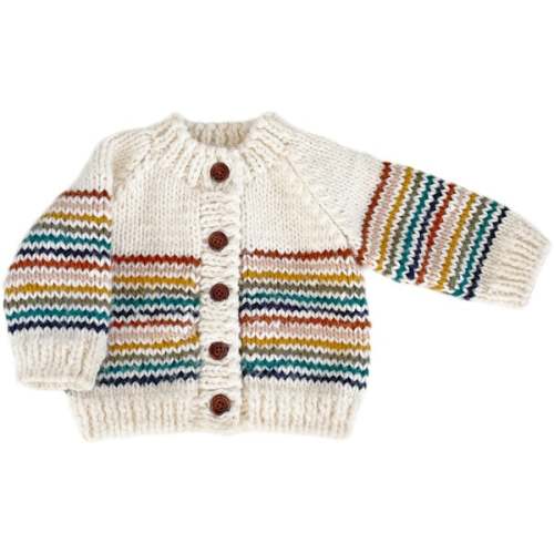 Rainbow Stripe Cardigan, Retro - The Blueberry Hill | Maisonette