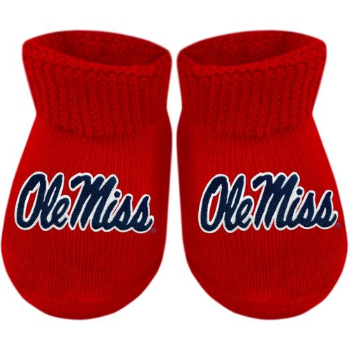 Creative Knitwear College Baby Bootie Sock - Team Logo, Multiple Colors, for Boys & Girls (Newborn - 6 Months)