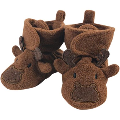 Hudson Baby Unisex-Baby Cozy Fleece Booties - 6-12 Months Infant