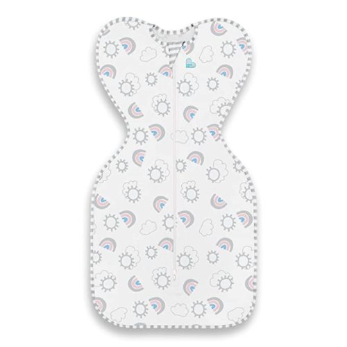 Love to Dream Swaddle UP Self-Soothing Sleep Sack 8-13 lbs, Dramatically Better Sleep, Snug Fit Calms Startle Reflex, 1.0 TOG, Rainbow, Small - Small (8-13 lbs.)