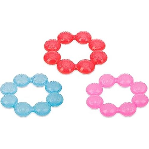 Nuby IcyBite Soother Ring Teether, Colors May Vary, 1 Count
