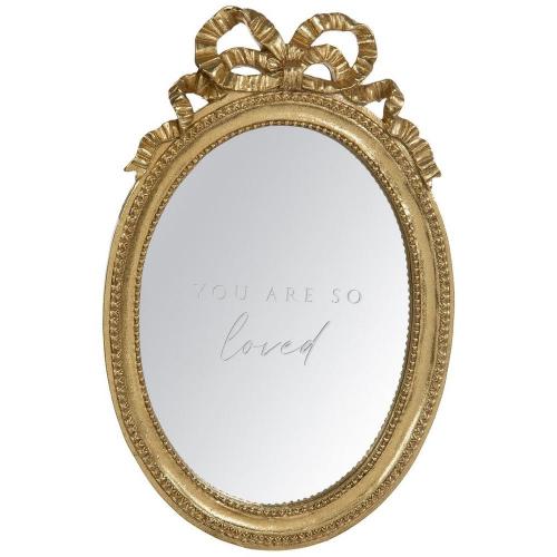 You Are So Loved Gold Wall Mirror