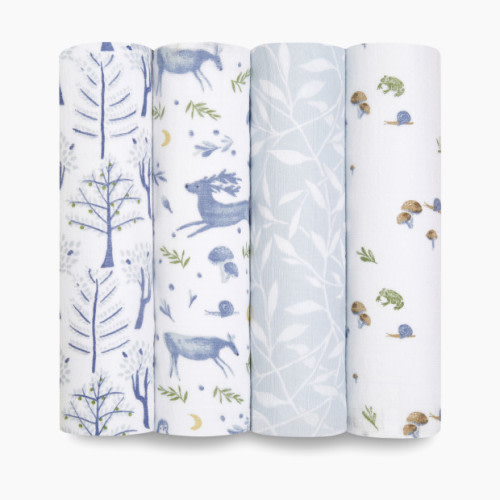 Aden + Anais Cotton Muslin Swaddle 4-Pack - Outdoors