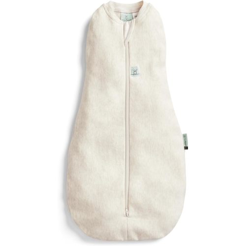 ergoPouch 1.0 tog Baby Sleep Sack 6-12 Months - Baby Sleeping Sack for Warm & Cozy Nights - Cocoon Swaddle Sack Baby Keeps Calm & Relaxed (Oatmeal Marle) - 1.0 TOG - 3-12 months