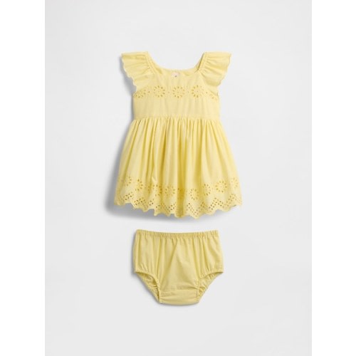 Baby Eyelet Two-Piece Outfit Set