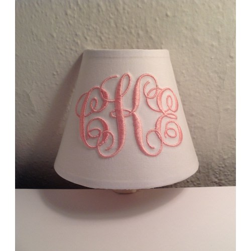 MADE TO ORDER Abigail Monogrammed Night Light (other colors available for monogram)