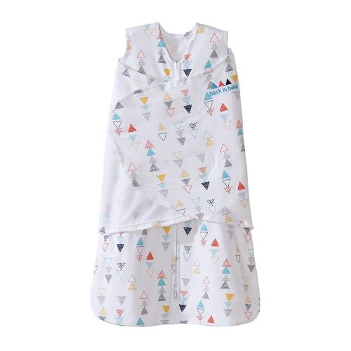 Halo Sleepsack Swaddle, 100% Cotton, Triangle Neutral, Multi, Small