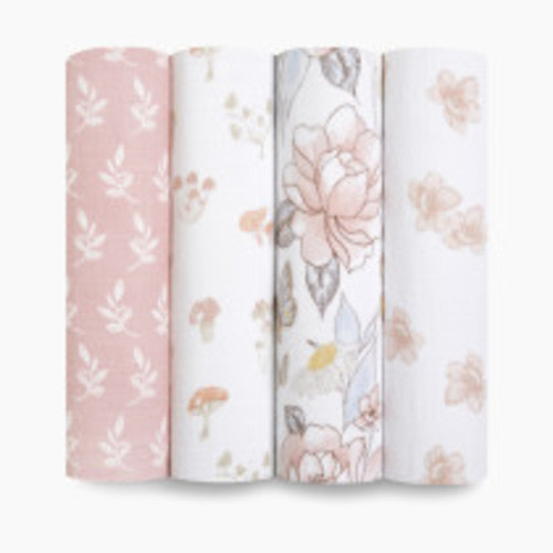 Aden + Anais Cotton Muslin Swaddle 4-Pack - Earthly