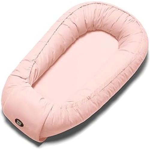 Baby Lounger Pillow, Adjustable Baby Lounger for Newborn 0-24 Months, Breathable & Soft Infant Lounger, Tummy Time Baby Lounger for Home and Travel, Baby Girls & Boys Babies Stuff, Pink