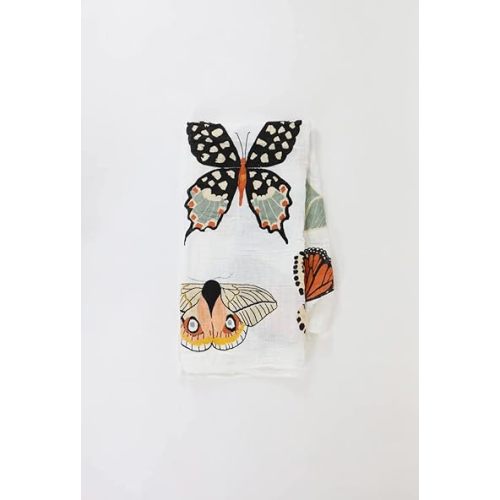 CLEMENTINE KIDS Muslin Infant Swaddles (Butterfly Collector)