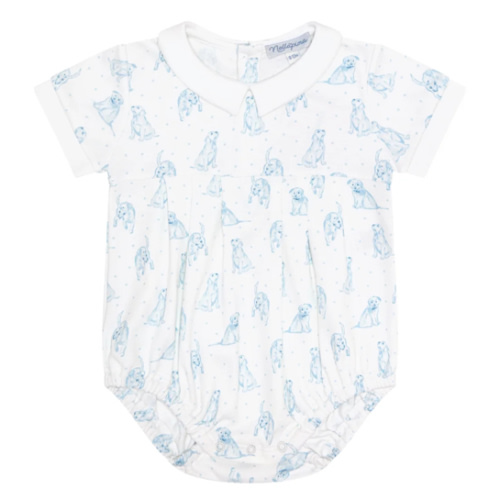 Blue Puppy Love Print Bubble