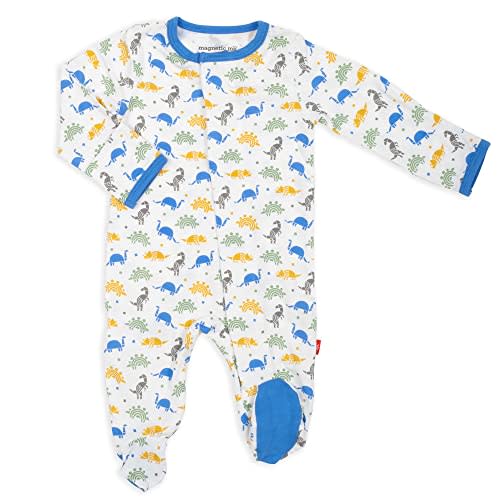Magnetic Me Footie Pajamas Soft Modal Baby Sleepwear with Quick Magnetic Fastener | Boys and Girls Sleeper Preemie-24 Months