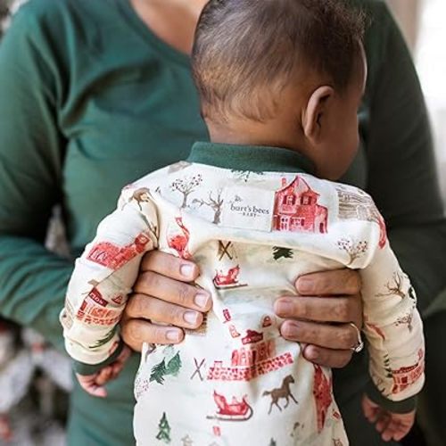 Burt's Bees Baby Baby Girls' Womens Family Jammies Matching Holiday Organic Cotton Pajamas