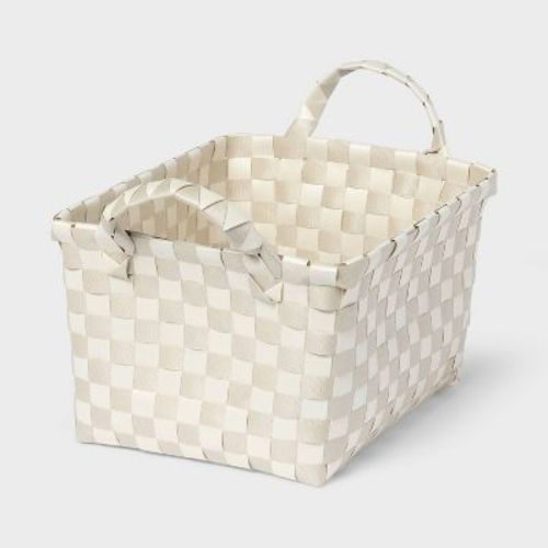 Woven Plastic Basket Small - Brightroom™