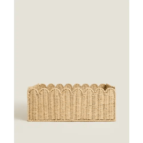 LARGE SCALLOPED BASKET - 17x13