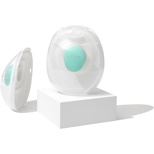 Willow Go Pump Reusable Breast Milk Containers, 2 Ct, Holds 7 oz. Per Container, Breastfeeding Essential for The Willow Go Wearable Breast Pump, Hands-Free Pumping
