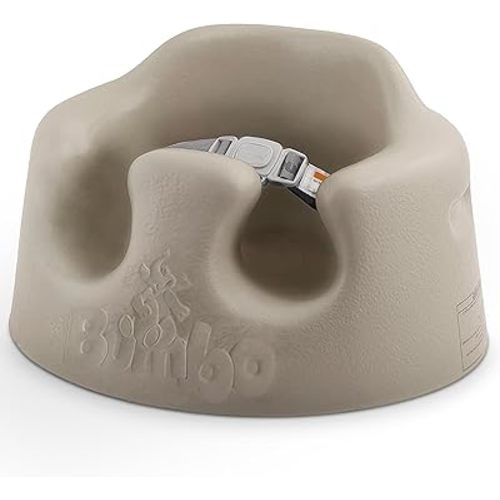 Bumbo Baby Floor Seat, Portable Infant Sit Up Activity and Eating Chair, Taupe