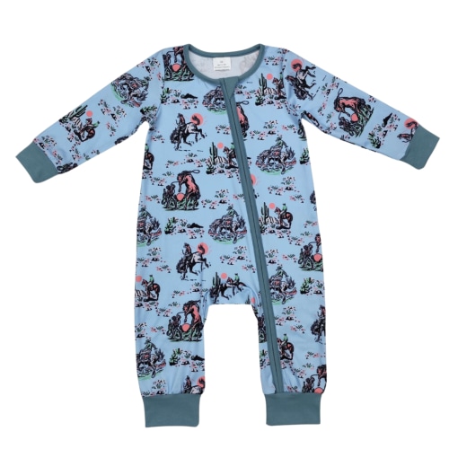 Western Zippy Romper - Preorder