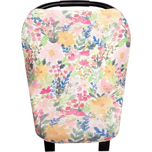 Copper Pearl Multi-Use Cover: Car Seat Covers, Nursing Cover, and Stroller Cover for Sun - Stretchy Fabric, All-Season Use, Stylish Designs, Easy Access for Moms - Lark