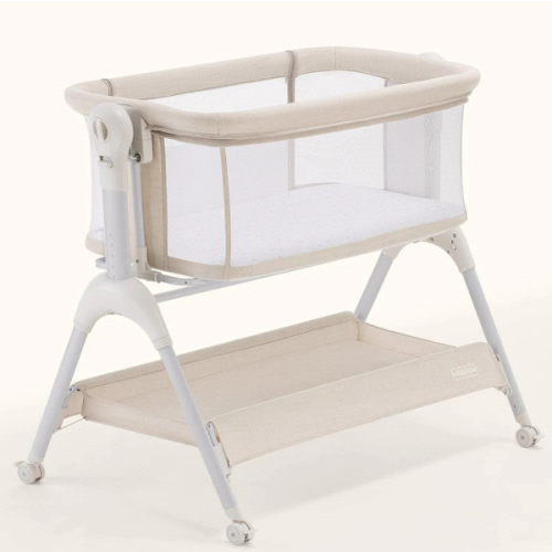 HARPPA Cuddly Sway | 3-in-1 Rocking Baby Bassinet & Bedside Sleeper for Newborns with Mattress for Reflux | Attaches to Bed, Adjustable Heights, Non-Toxic & CPSC Certified | Sturdy Frame, Portable Wheels, Tool-Free Setup, Gentle Rocking | Perfect for Newb