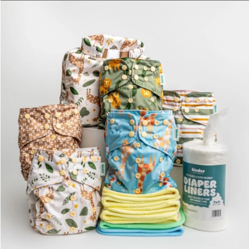 New Parent Starter Bundles: Pocket Cloth Diapers with Athletic Wicking Jersey and More