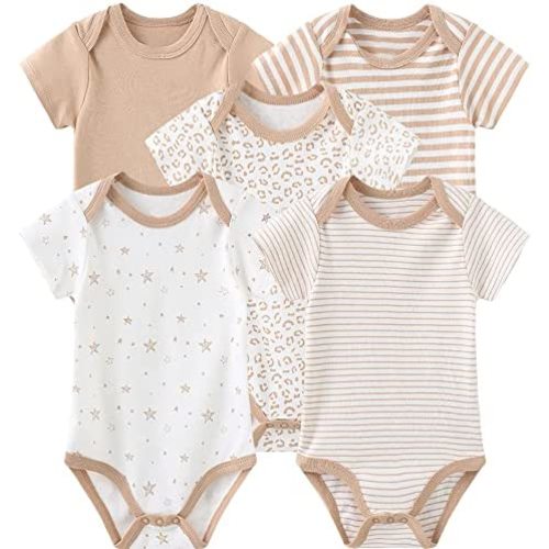 Kiddiezoom Unisex Newborn Baby Short-Sleeve Bodysuit Baby Layette Essentials Giftset Clothing Set