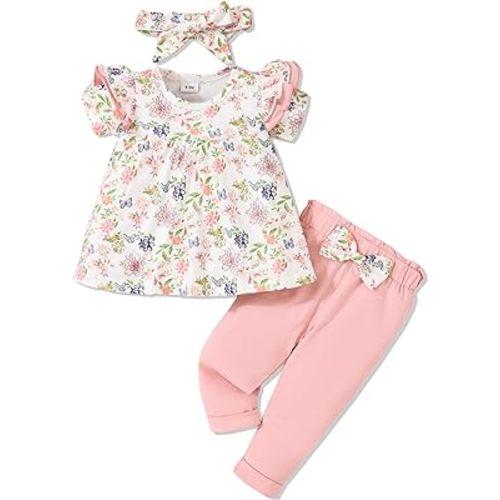 Baby Girl Clothes Toddler Girl Outfits T-Shirt Pants Infant Girl Spring Summer Little Girl Clothes