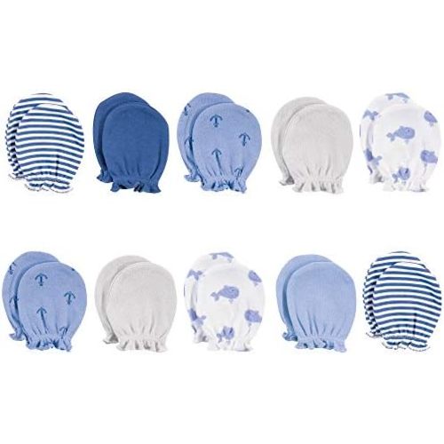 Hudson Baby Unisex Baby Cotton Scratch Mittens