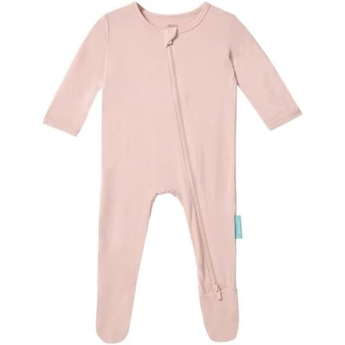Baby Zipper Footie Pajamas, Supersoft Bamboo Rayon Baby Footed Pjs Boy Girl 0-3-6-9-18-24 Month Coverall Sleepers