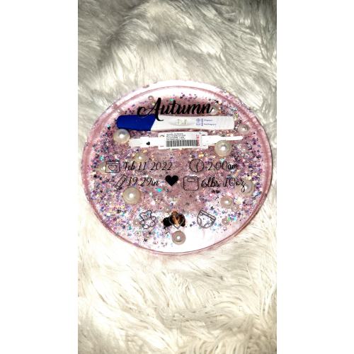 Custom Resin Birth Keepsake