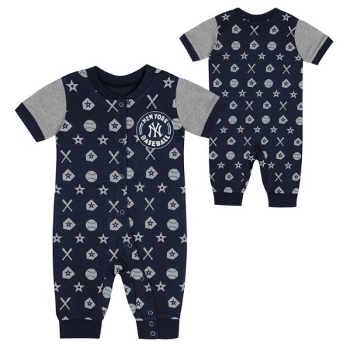 New York Yankees Newborn Hard 90 Coveralls - Navy