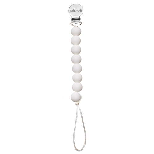 Ali+Oli Pacifier Clip (White)