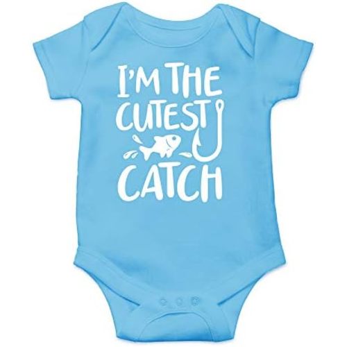 CBTwear I'm the Cutest Catch Baby Bodysuit - Adorable Boy Girl Romper Clothing Funny Cute Infant Outfit