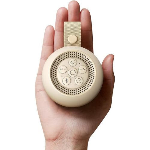 White Noise Sound Machine for Baby Adults with Voice Recording, 16 Soothing Sounds Portable Noise Machine, Night Light | Timer | Rechargeable Sound Machine for Sleep, Travel, Baby Shower Gifts