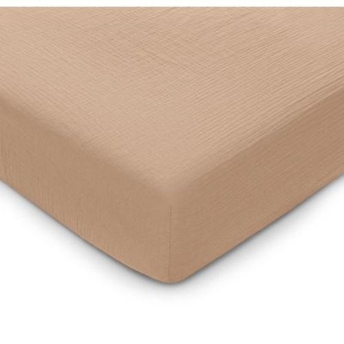 Muslin Fitted Crib Sheet, Extra Soft 100% Muslin Cotton Crib Sheets For Standard Crib And Toddler Mattresses By Comfy Cubs - Cedar