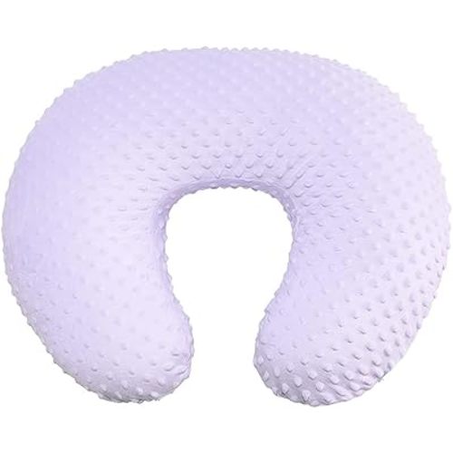 OWLOWLA Nursing Pillow Cover, Breastfeeding Pillow Slipcover Fits Nursing Pillow for Baby Boy Girl(Lilac)