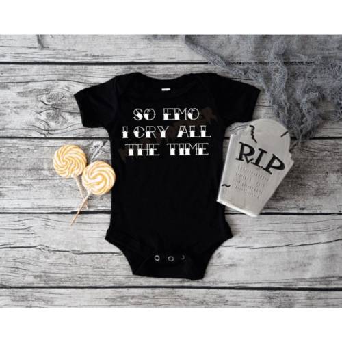 So Emo Onesie, Emo Baby, Cry Baby Birthday, Emo Baby Stuff, Goth Baby Shower Gift, Emo Baby Shower Gift, Funny Baby Bodysuit, Infant Clothes - Etsy