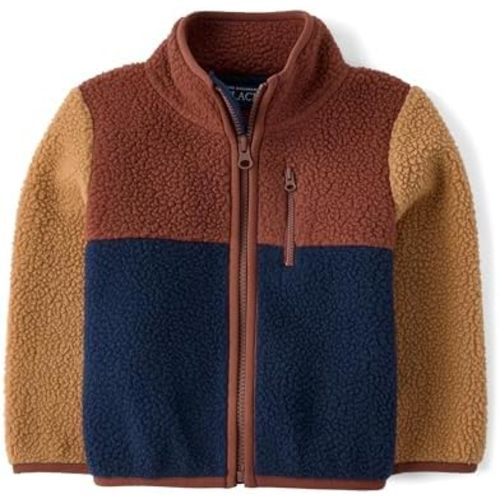 The Children's Place Baby Boys' And Toddler Long Sleeve Sherpa Fleece Full Zip Jacket